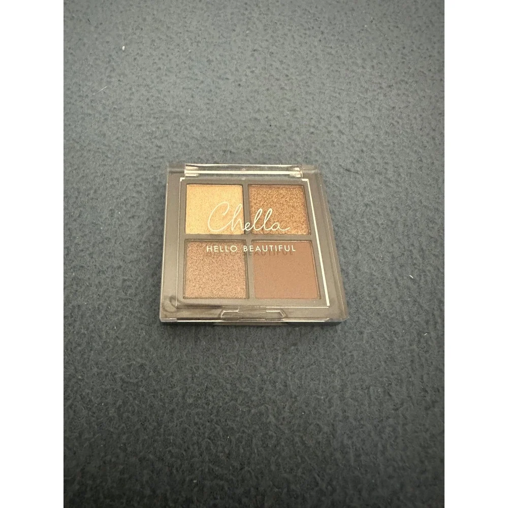 Chella Mini Manifest Bronze Eyeshadow Palette 4 Shade Quad Charisma Radiant